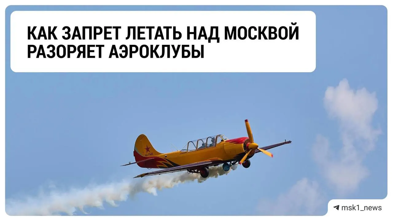 Подмосковные аэроклубы сталкиваются с резким снижением доходов из-за ограничений на полёты над столицей; предприниматели предупреждают о банкротстве и ждут перемен.